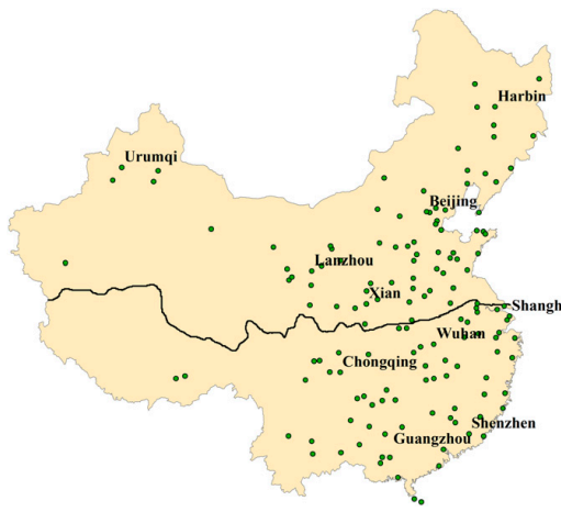 Map of China mainland